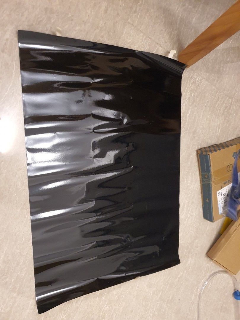 Aquarium background sticker black 40cm x 60 cm, Pet Supplies, Homes