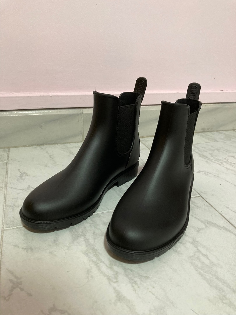 Asgard women's ankle rain boots waterproof chelsea boots top