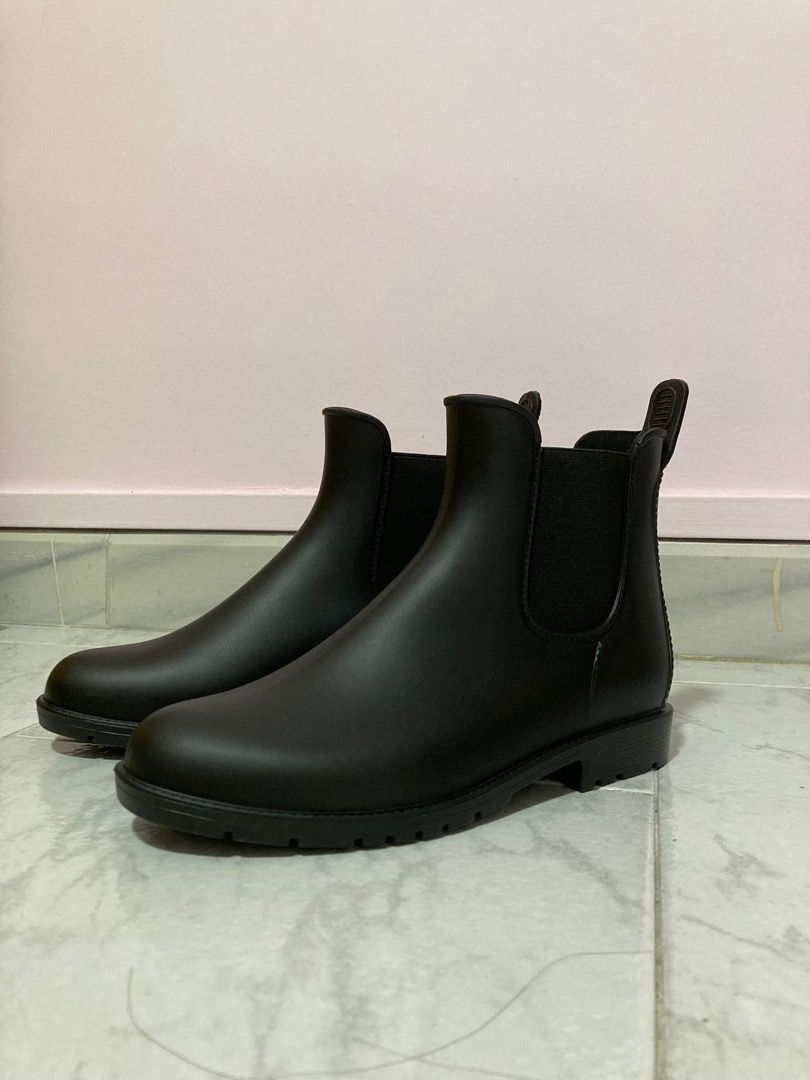 Asgard women's ankle rain boots waterproof clearance chelsea boots