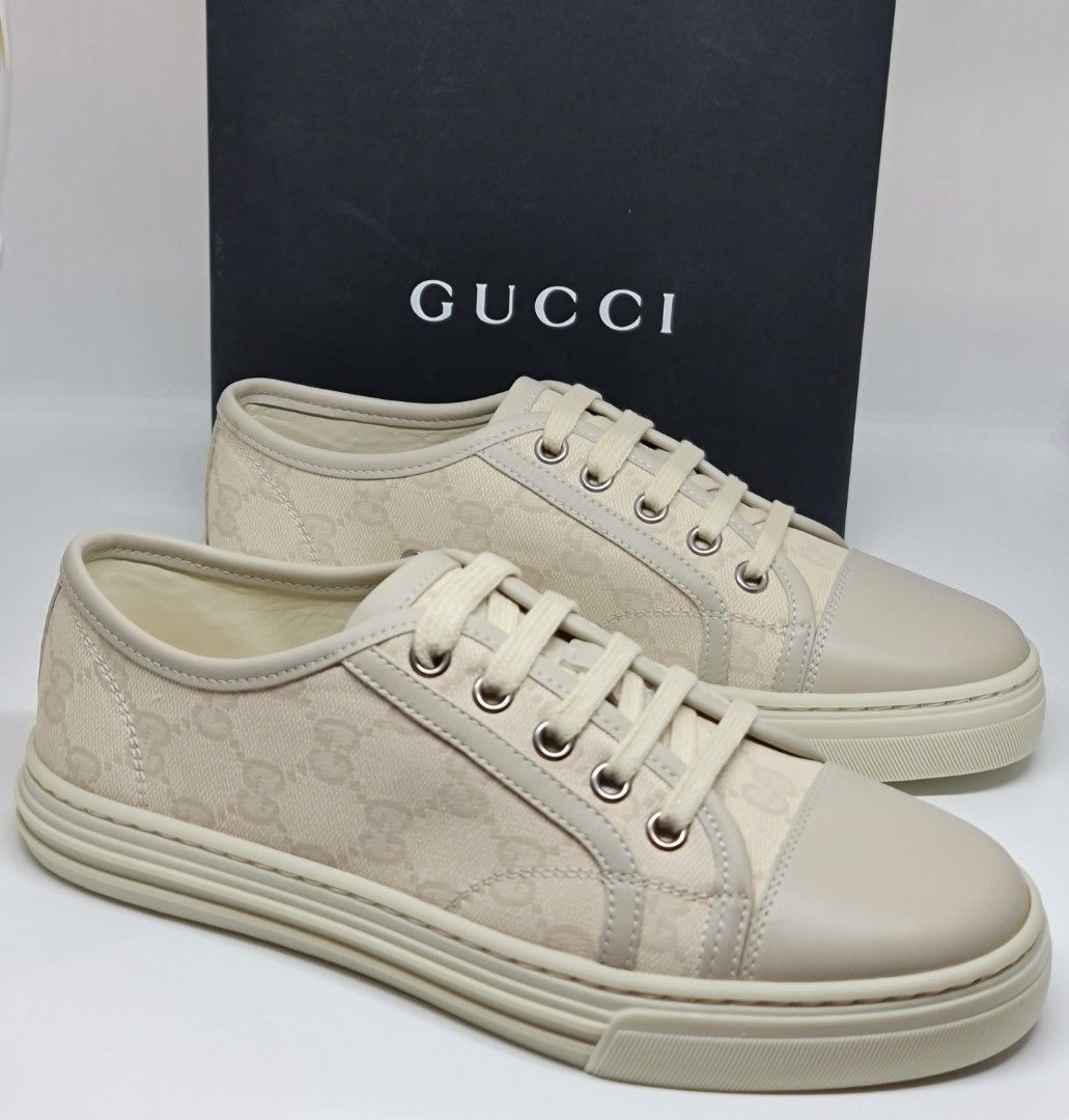 Gucci cream sneakers sale