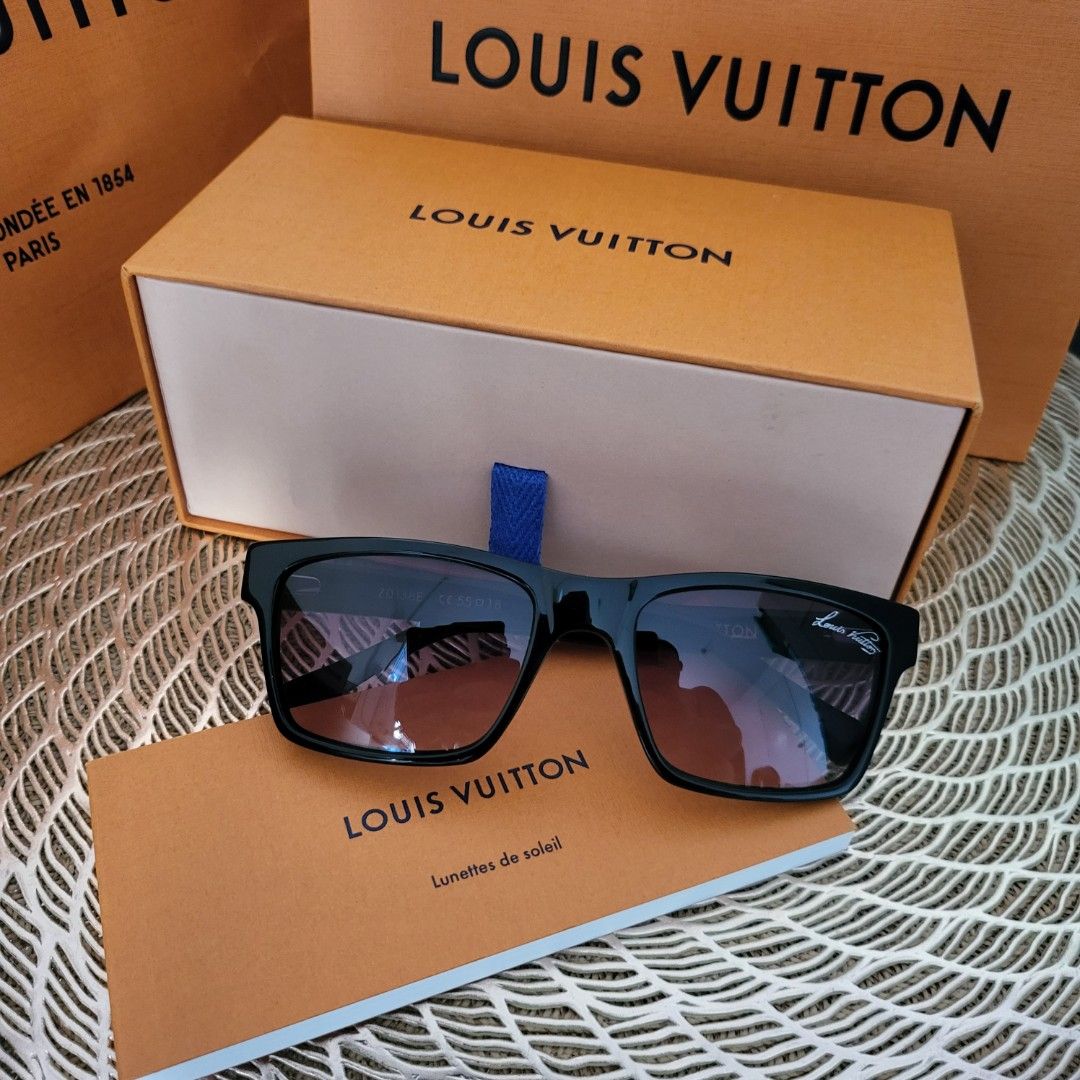 Louis Vuitton Alliance Foldable Sunglasses Acetate and Damier Graphite Blue  1713715