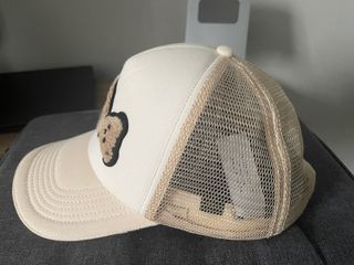 *Authentic* Palm Angels Kill the Bear Cream color Trucket Hat