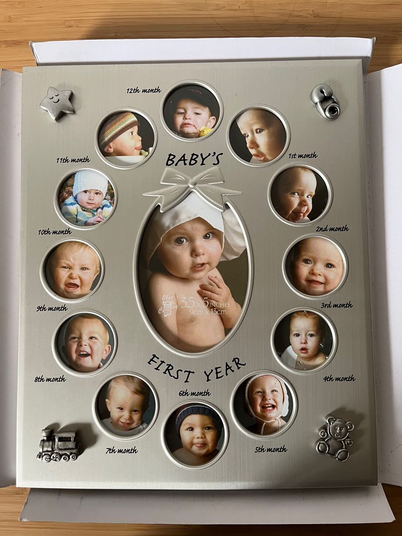 Baby 12 months picture frame, Furniture & Home Living, Home Decor ...