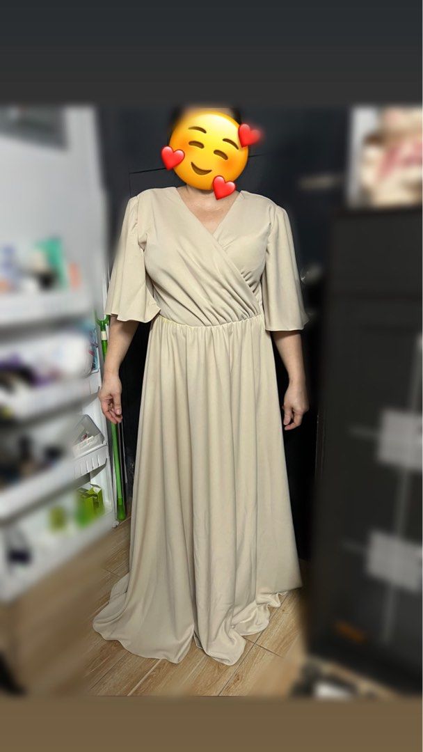 Beige gown for principal sponsors online