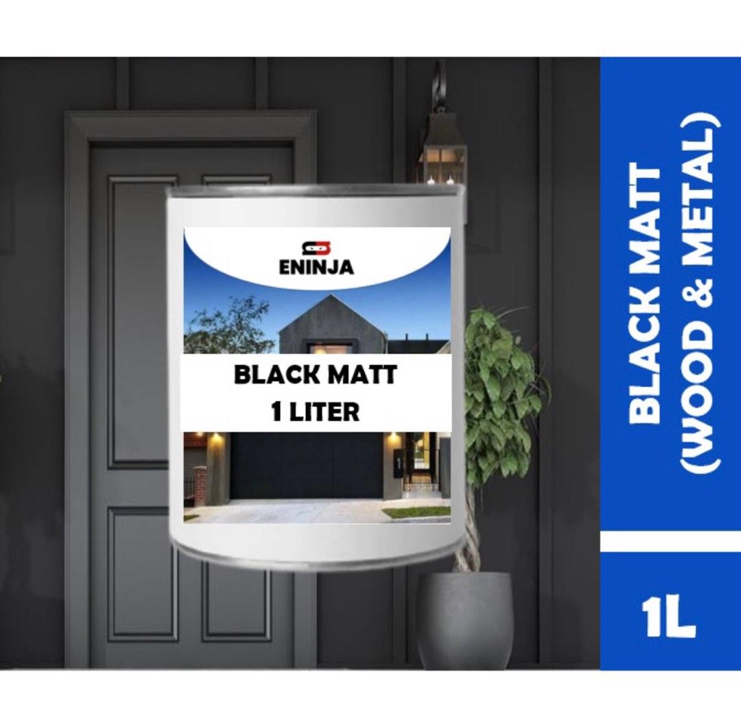 Black Enamel Paint for wood and metal, Furniture & Home Living, Home