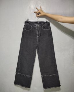 Black Wideleg Jeans