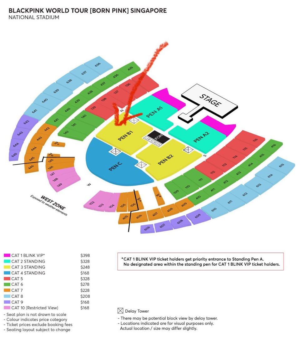 BLACKPINK BORN PINK TICKETS, Tickets & Vouchers, Event Tickets on Carousell