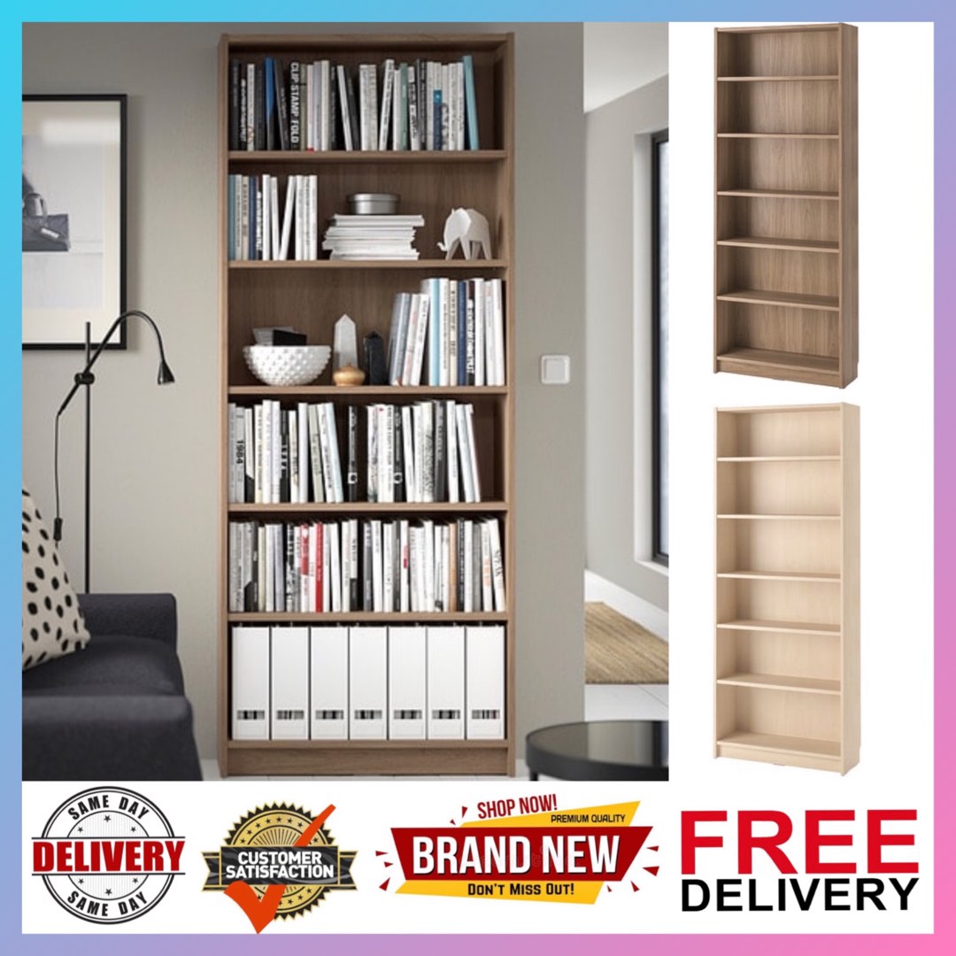 Bookshelf, BILLY Bookcase Birch effect , BILLY Bookcase Oak effect