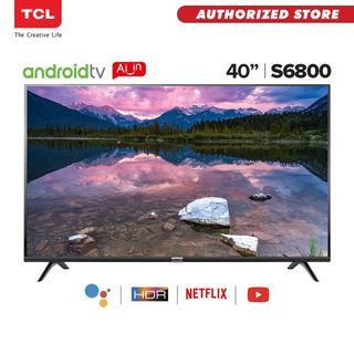 Brand New Smart TV TCL 4k Hdr Smart Android AI TV  w/ FREE Wall Bracket 40inch 43inch 50inch 55inch  65inch BNEW SEALED AND WITH 2YRS WARRANTY. HOME SERVICE