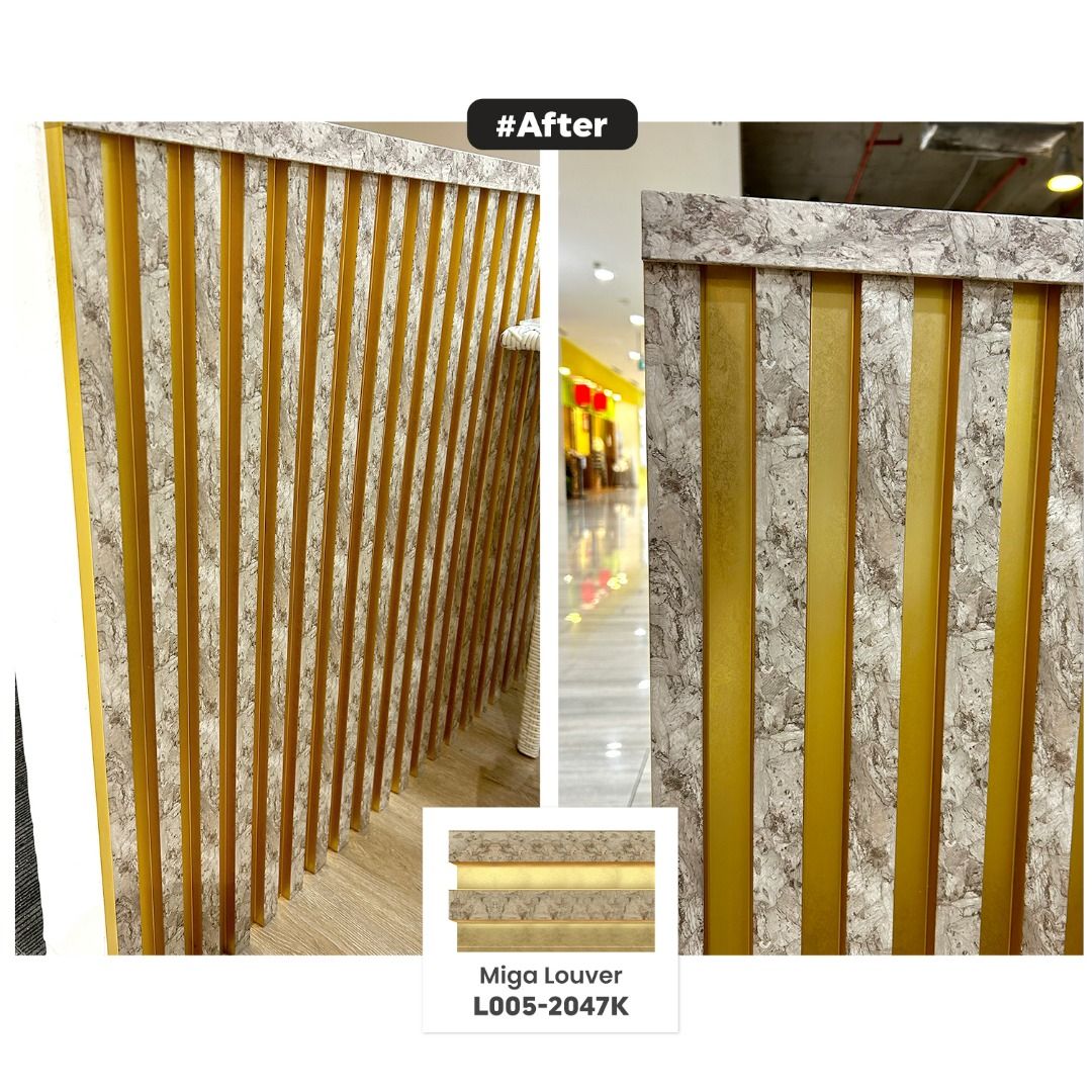 Cafe Wall Fluted Wall Panel / Korea Miga Fluted Panel / DIY Korea ...