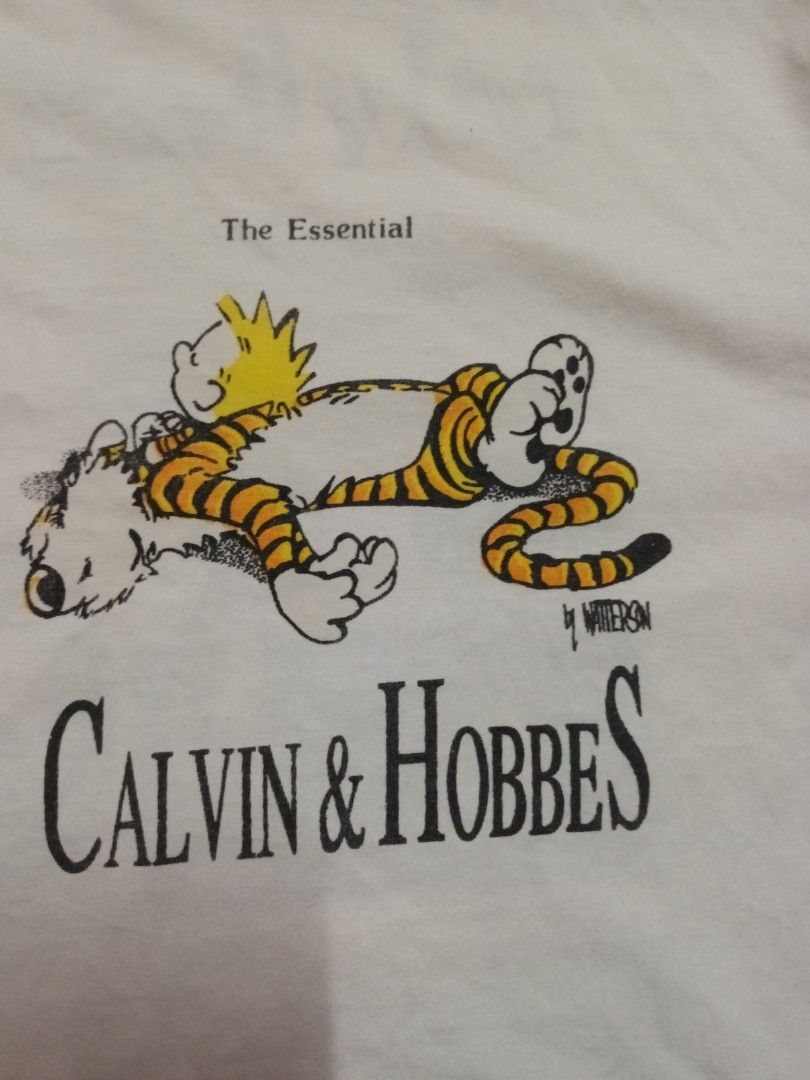 Vintage Calvin And Hobbes Tshirt Mens Fashion Tops And Sets Formal Shirts On Carousell 0450