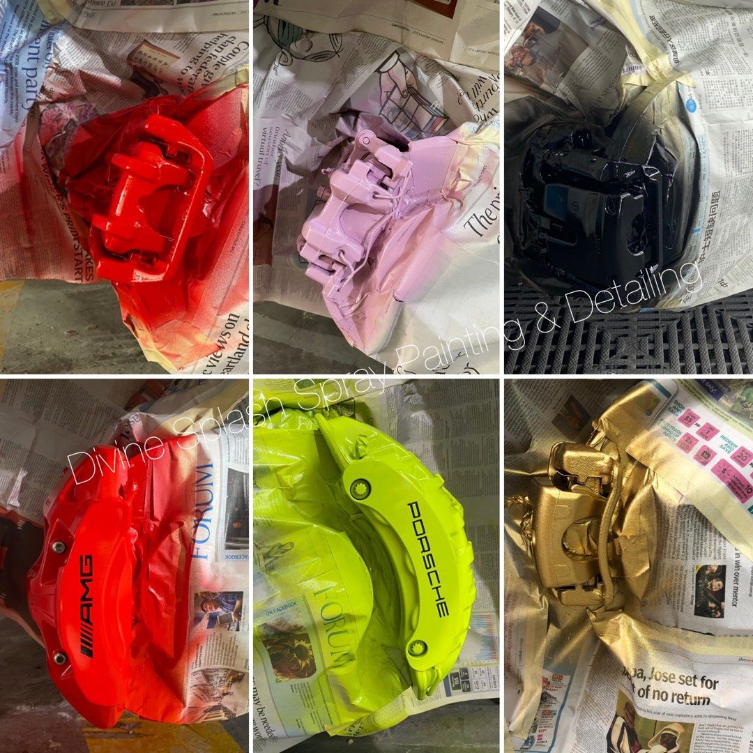 Car Caliper Spray Painting. Automotive paint, Car Accessories, Car