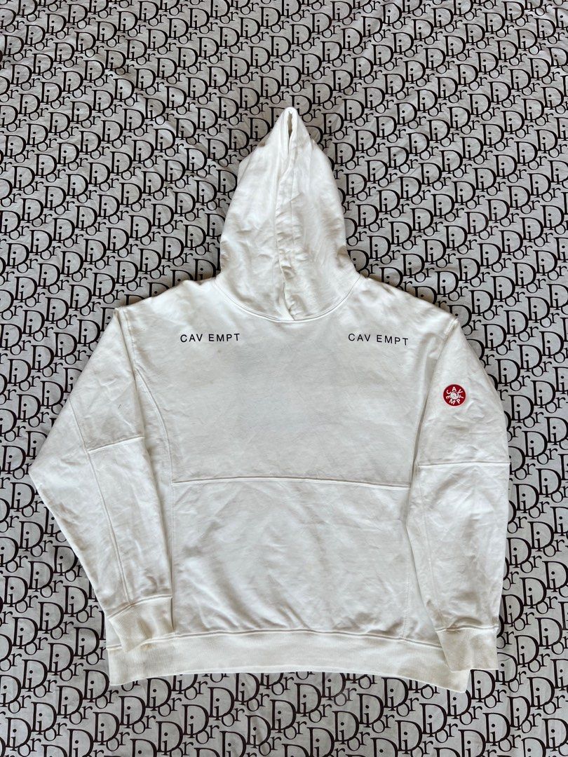 Cav empt shop white hoodie