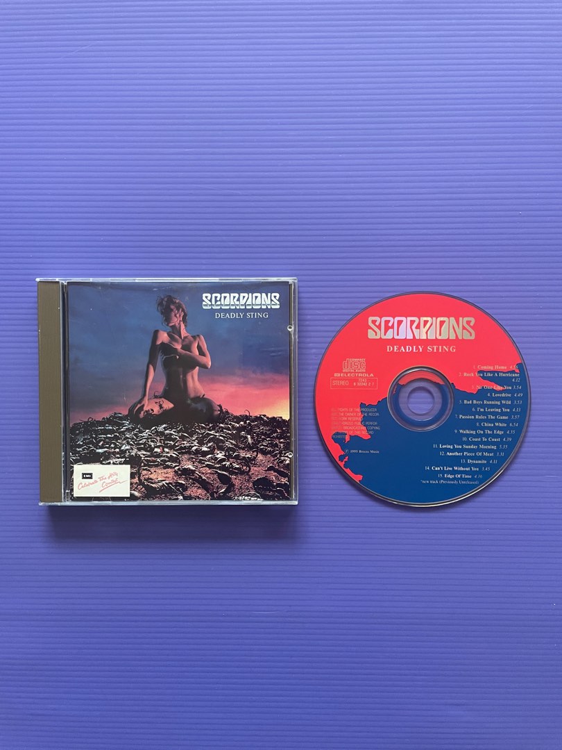 CD Scorpions Deadly Sting Early Pressing, Hobbies & Toys, Music & Media ...