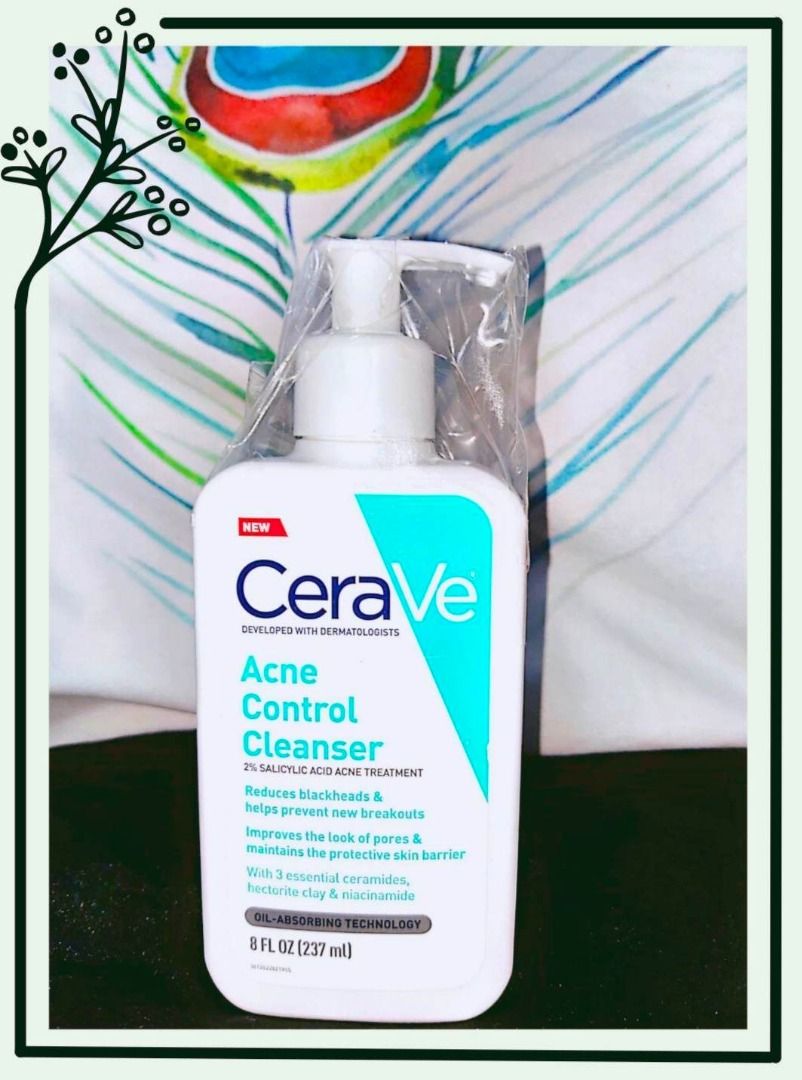 CeraVe Acne Control Cleanser 8 OZ (237ml), Beauty & Personal Care, Face ...