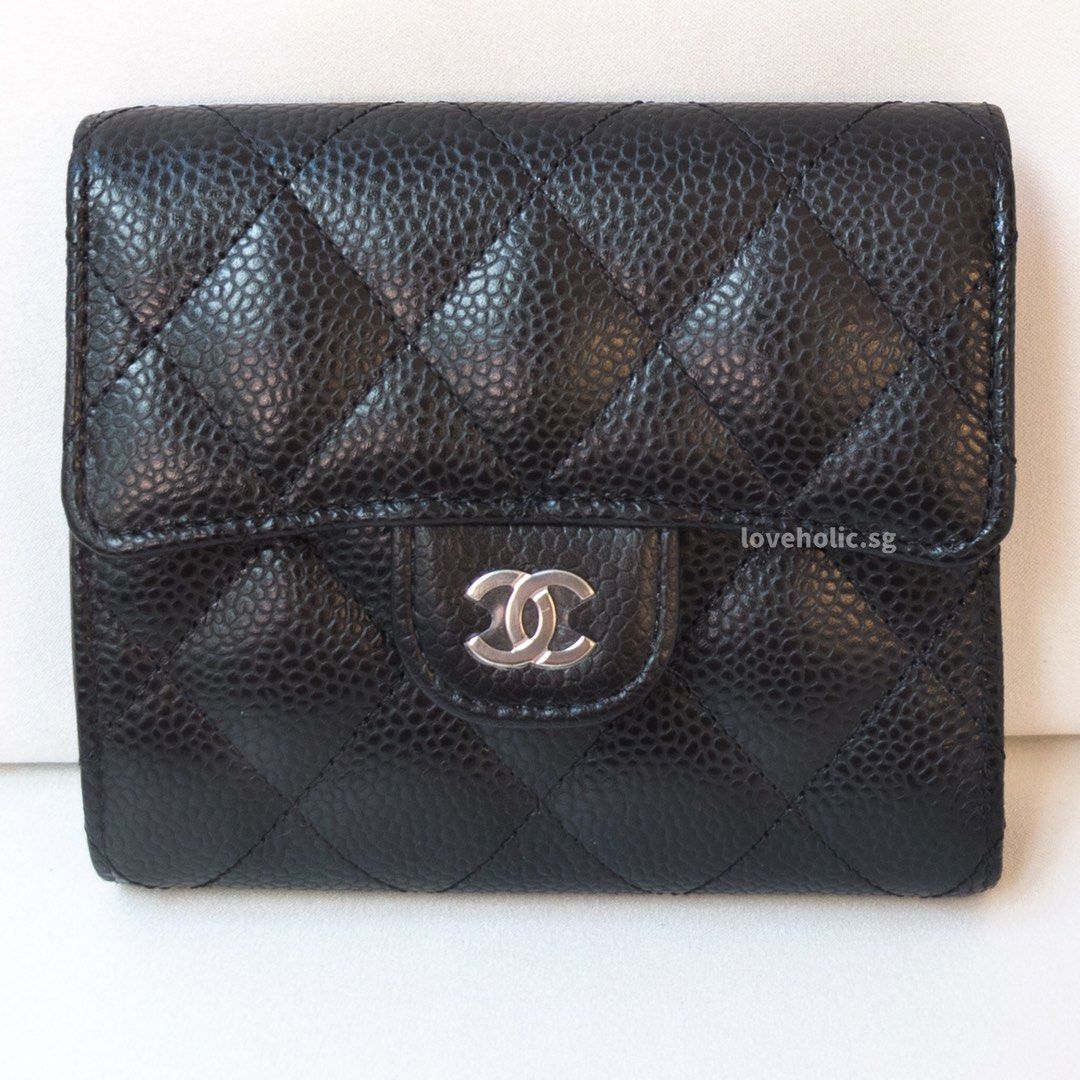 Silver Hardware Chanel Card Holder Caviar Price Chanel Classic
