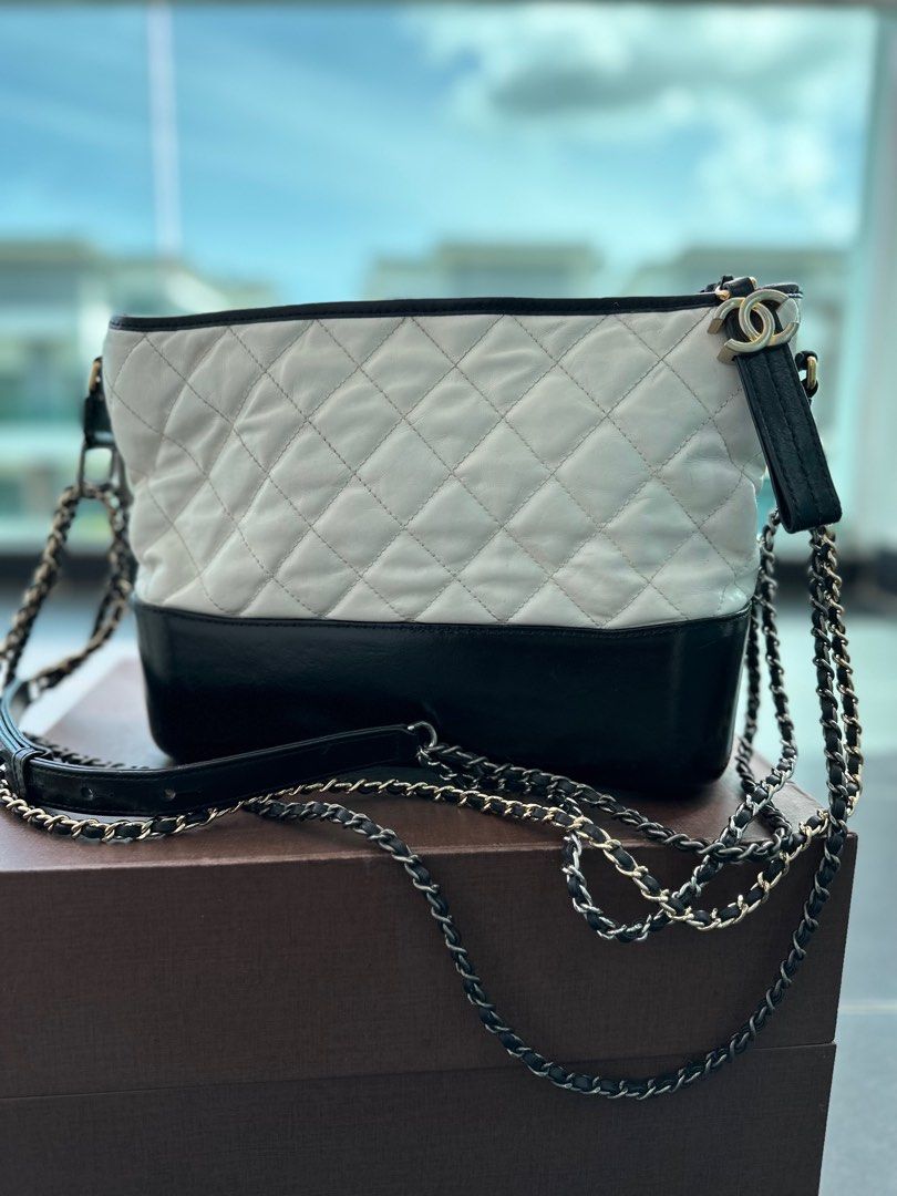 Chanel gabrielle bag black and new arrivals white