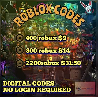 Roblox Gift Card Robux - $10, $25, $50 USD, Video Gaming, Video Games,  Others on Carousell