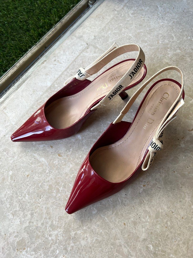 Christian Dior slingbacks, Women's Fashion, Footwear, Heels on Carousell