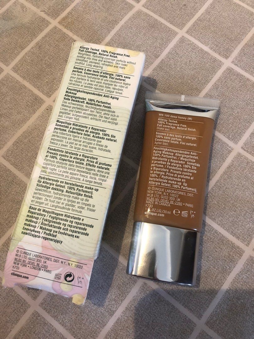 Clinique Even Better Refresh Foundation in Deep Honey (Category: Makeup) located in Las Pinas. Submitted by sammysh1988 (Listing ID 1230958772, Image 2). Description: RFS: not my shade. Currently selling for P3000 in Lazada and Shopee.