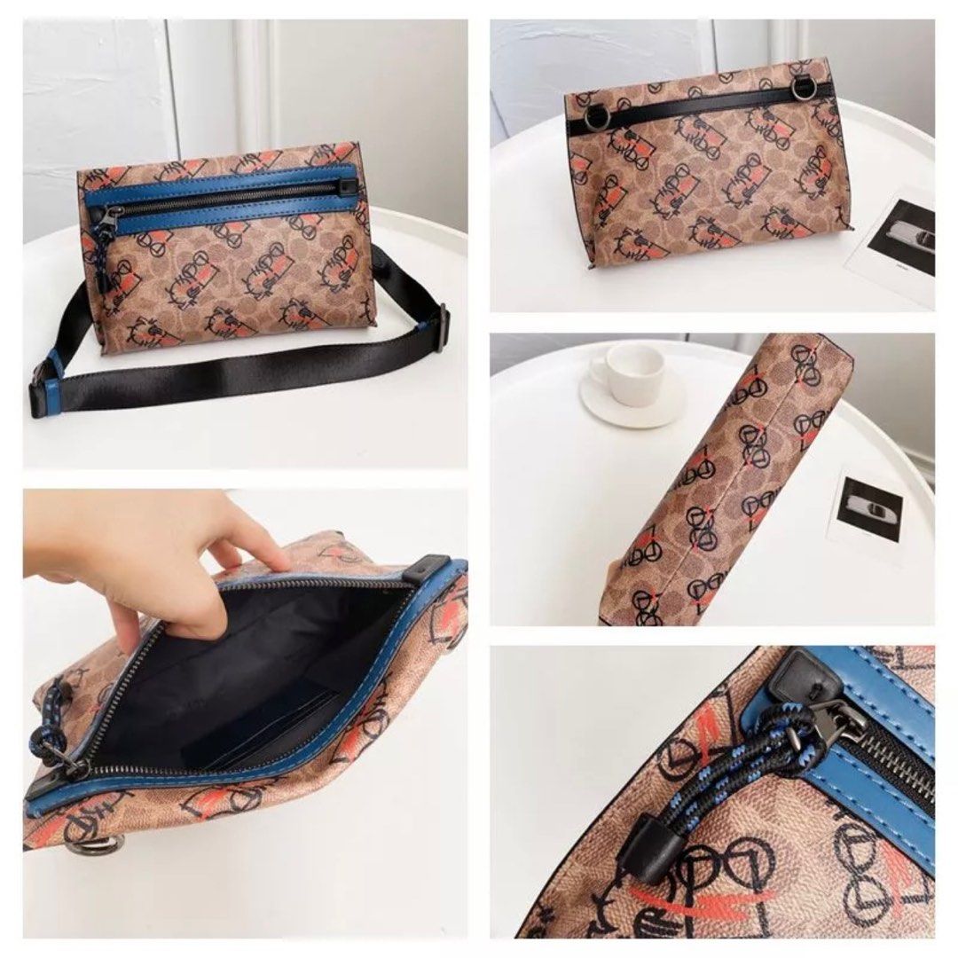 Coach academy sling bag top