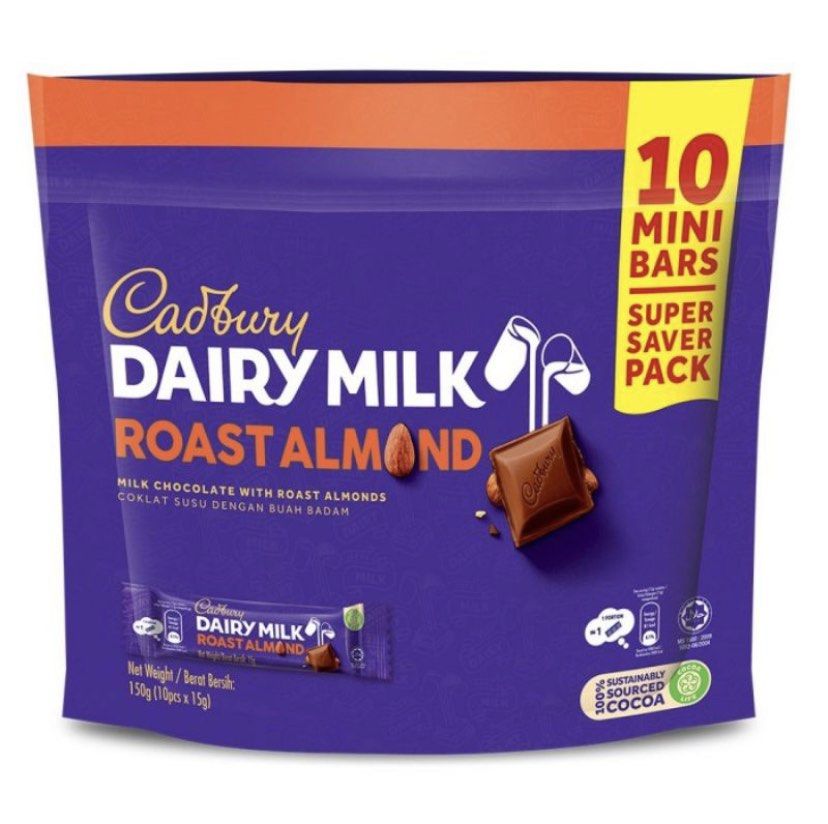 Coklat Cadbury Dairy Milk 150g isi 10 bars on Carousell