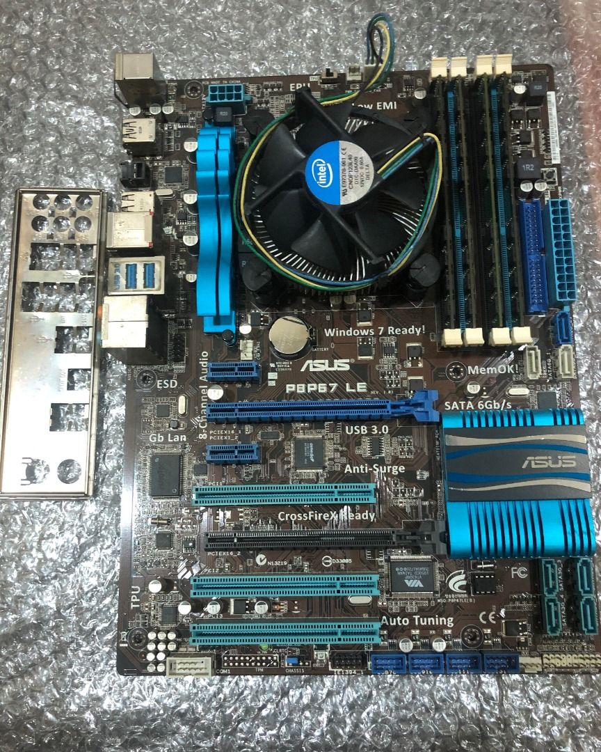 ASUS P8P67 i7 2600k ddr3 16g