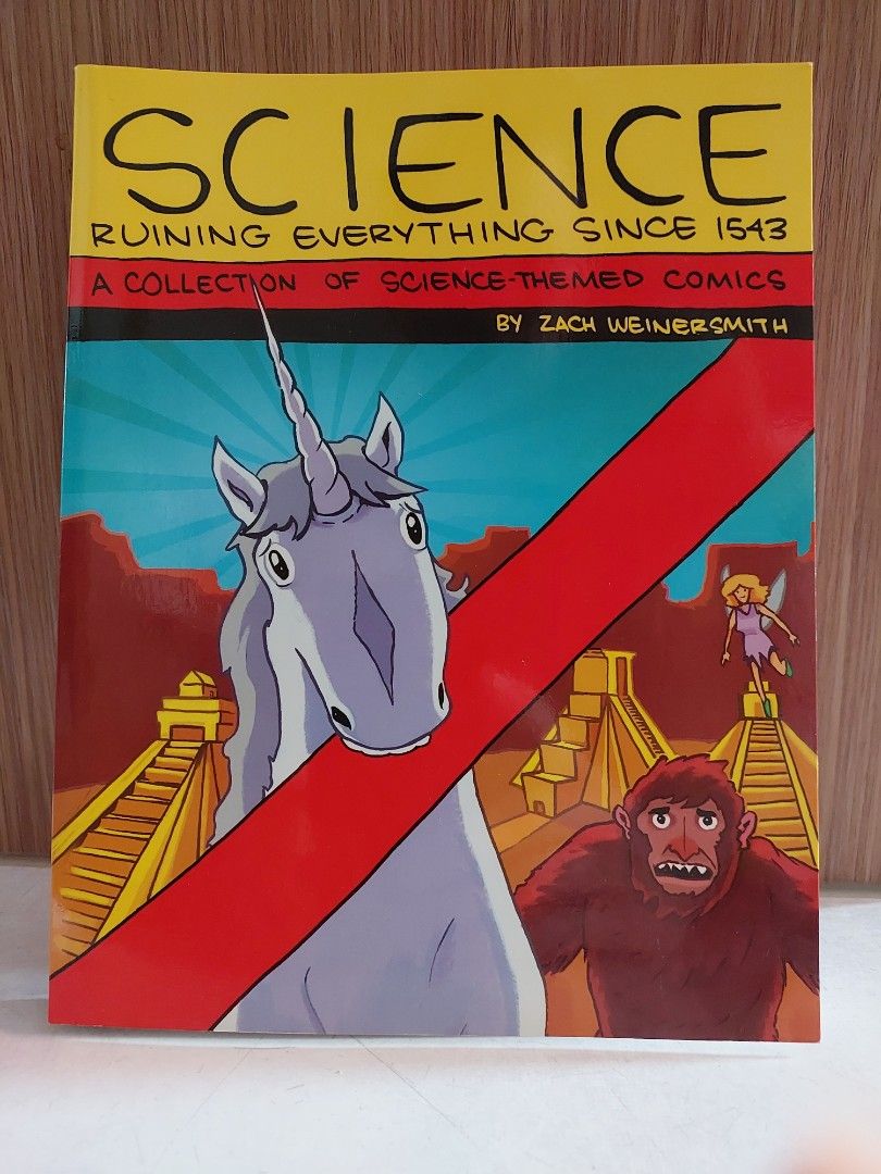 Comic Book Clearance (Category: Comics & Manga) located in Singapore. Submitted by pirateacademy (Listing ID 1230951821, Image 2). Description: ✅️ Science: Ruining Everything Since 1543 - A Collection of Science-Themed Comics ✅️ The Order of the Stick: Dungeon Crawlin' Fools (Slight Crease at the back) ✅️ Just got back from Australia after 15 years looking to let go of my items ✅️ Take all for $10 ✅️ Meetup and Postage Available ✅️ Feel free to P
