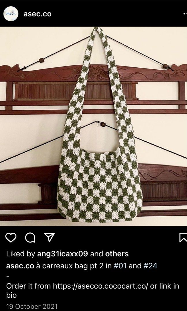 White crochet crossbody on sale bag
