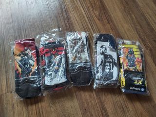 Customized socks Burlington: Spurs, Fire fighter, Voltes 5, Anime