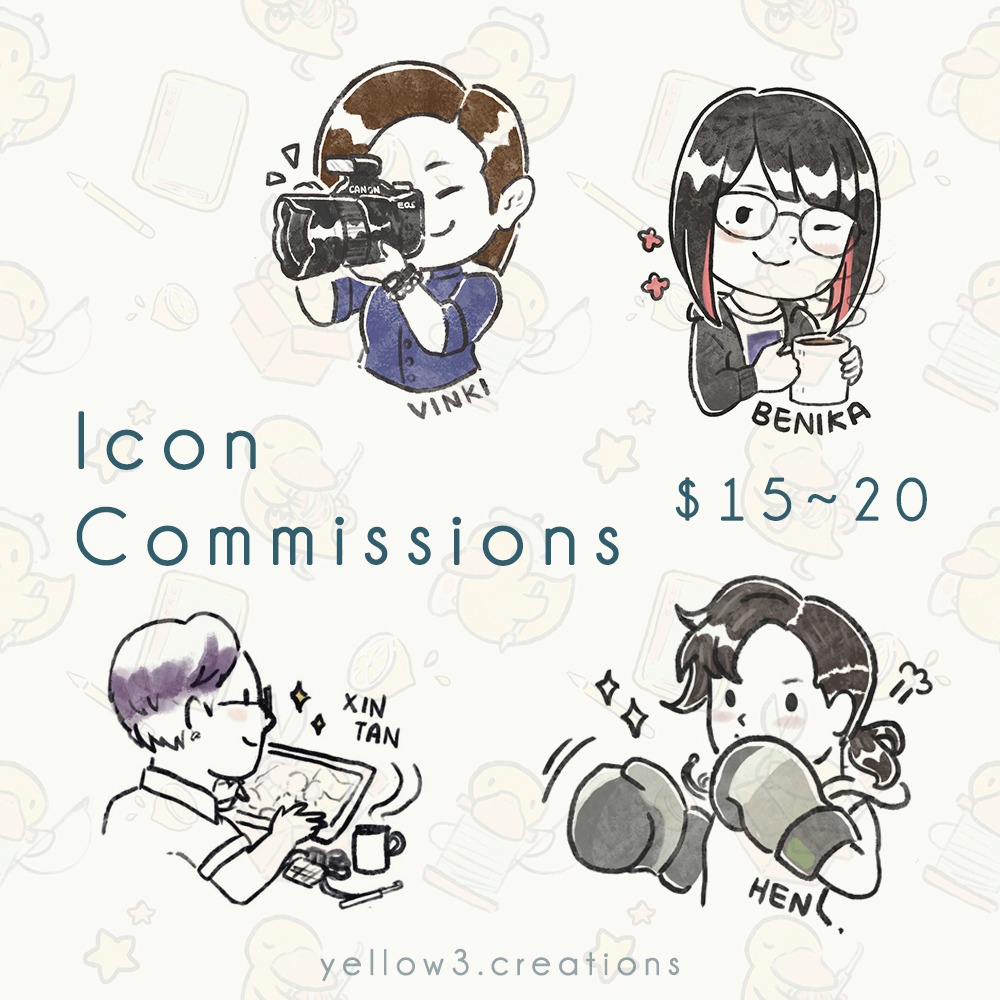 Custom I will draw cute simple profile icon Art Commission