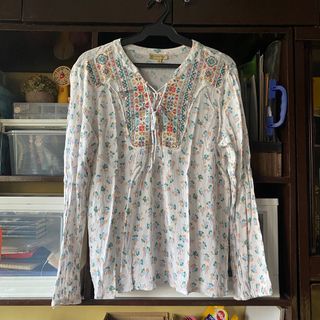 Democracy Peasant Embroidered Large Top Plus Size