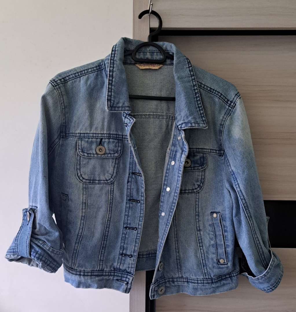 J Jill Lined Jean Denim Jacket Coat Womens Size Medium to Large, Women's  Fashion, Coats, Jackets and Outerwear on Carousell