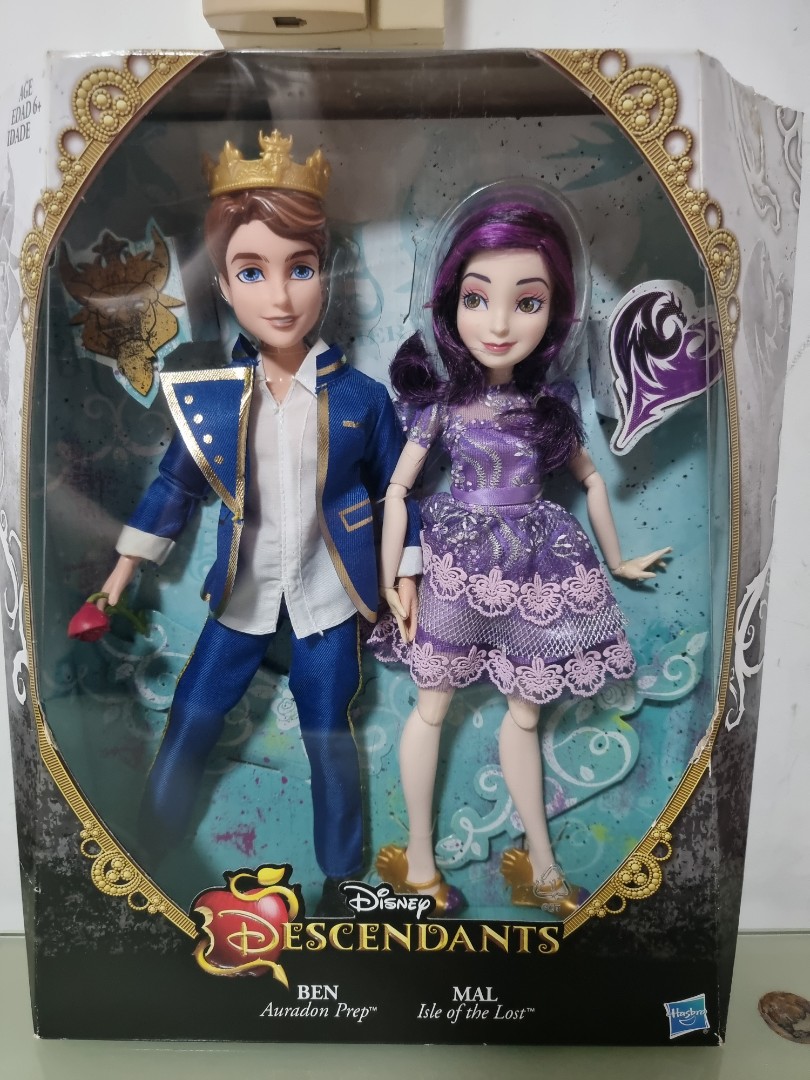 Disney Descendants Two-Pack Mal Isle of the Lost and Ben Auradon Prep Dolls