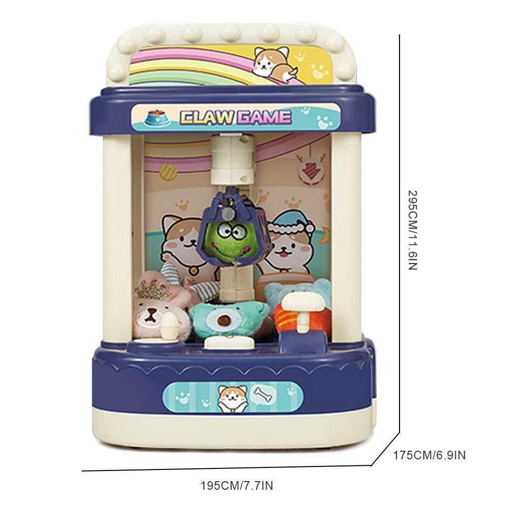 Electronic claw toy grabber machine with outlet led lights