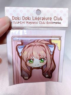 Doki Doki literature club Monika bookmark ddlc anime merch fanart