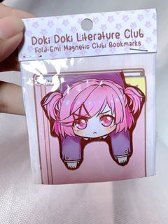 Doki Doki Literature Club Natsuki Bookmark anime DDLC fan art merch