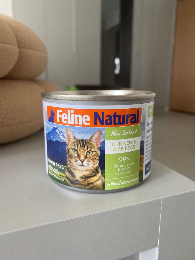 Feline Natural NZ Chicken and Lamb Feast (1 can x 170g) Cat Canned Food, Pet Supplies, Pet