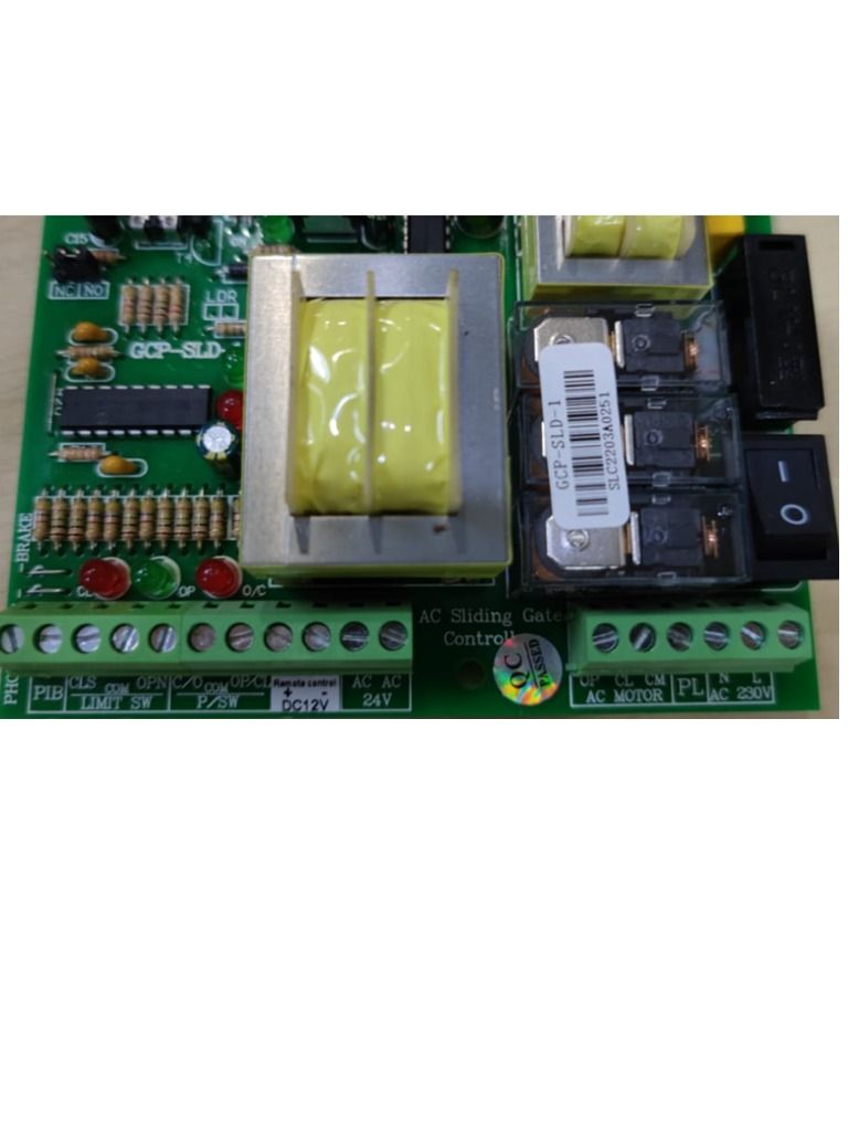 GCP SLD 1 AC SLIDING F1 control panel autogate pcb controller gforce