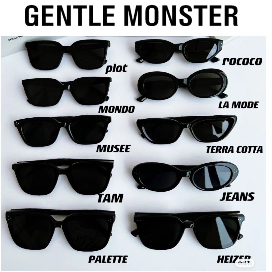 Gentle Monster Sunglasses 2023 heizer tam plot mondo rococo musee