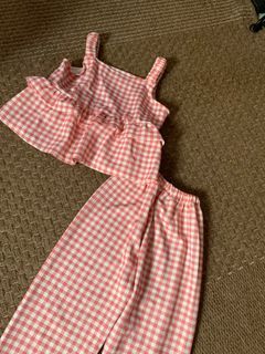 gingham terno for kids