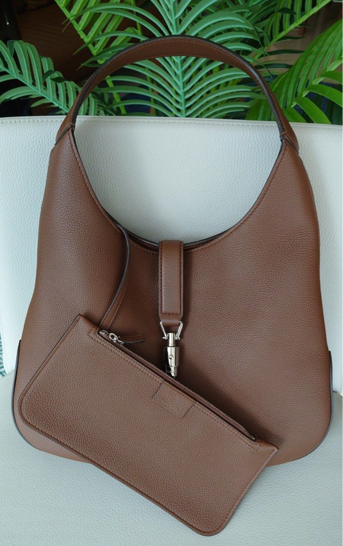 Gucci Jackie Soft Brown Leather Hobo Luxury Bags Wallets on Carousell