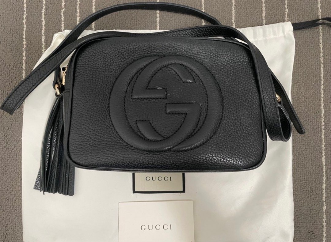 Jual Gucci Disco Soho Sling Bag Black Authentic Ori Original Tas