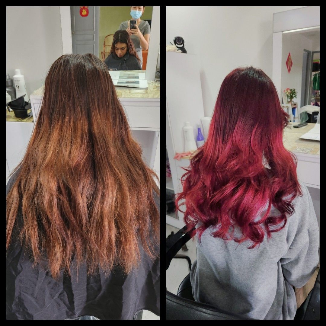 Hair serviceBleach +dyepermsolf rebondKGLOSS treatment., Lifestyle