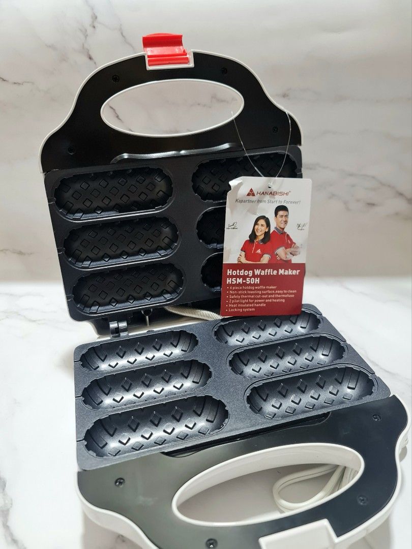 Hanabishi Hotdog Waffle Maker, TV & Home Appliances, Kitchen Appliances