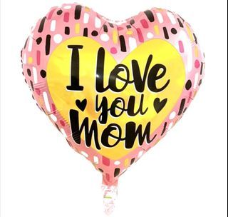 HEART SHAPE HAPPY MOTHER'S DAY FOIL BALLOON