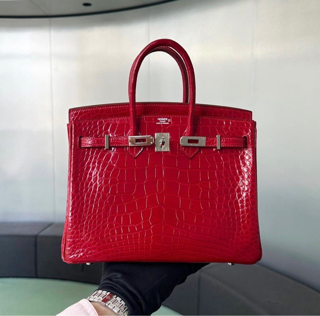 Hermes Birkin 25 Etoupe Swift PHW, Luxury, Bags & Wallets on Carousell