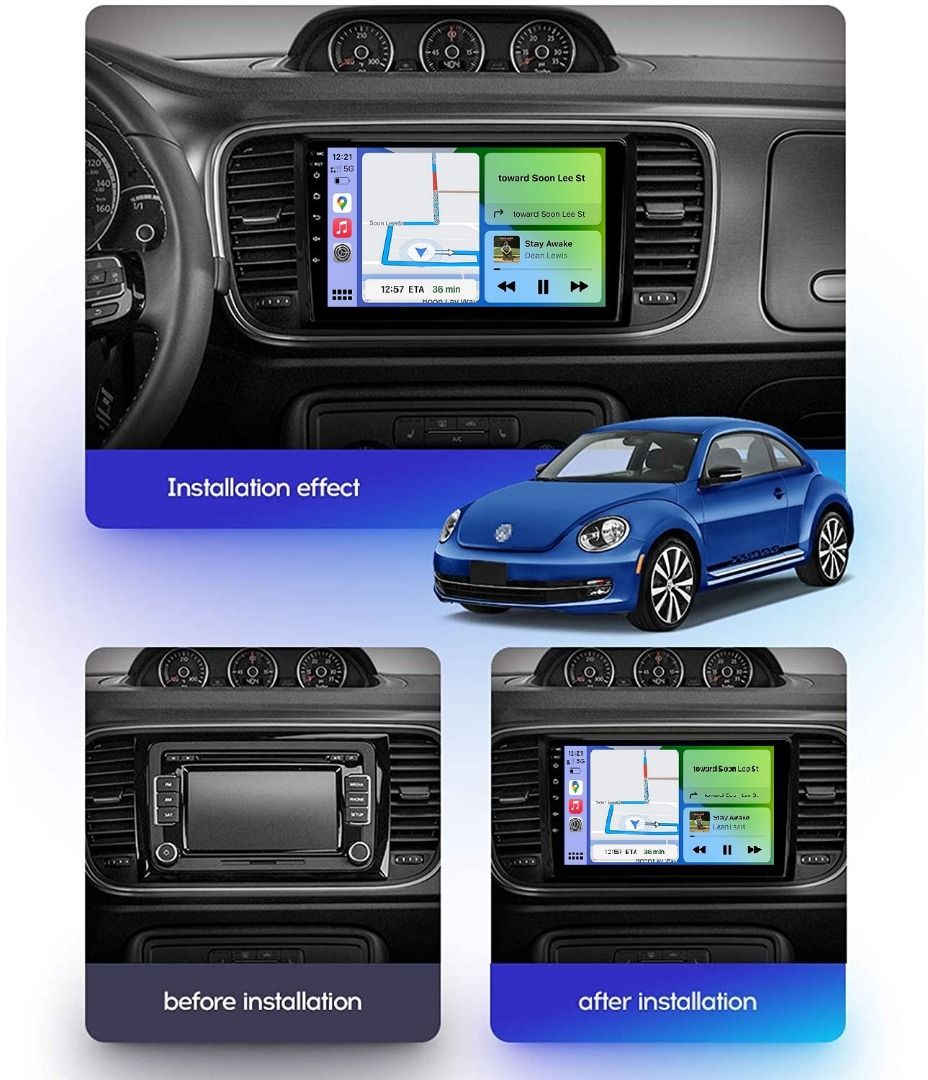 Volkswagen Android 12 CarPlay & Android 32G ROM Auto Car Stereo