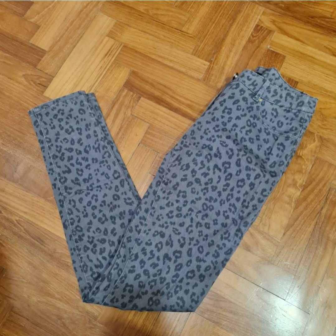 H&m leopard print jeans sale