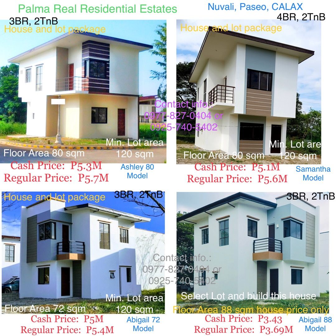 Palma Real House and Lot For Sale in Sta. Rosa Binan Laguna near Nuvali